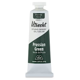 Utrecht Studio Series Oil Paint - Prussian Green, 37 ml, Tube (Front)