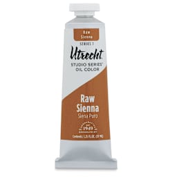 Utrecht Studio Series Oil Paint - Raw Sienna, 37 ml, Tube (Front)