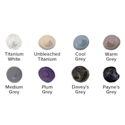 Utrecht Artists' Oil Paint - Set of 8, Neutral Colors swatches