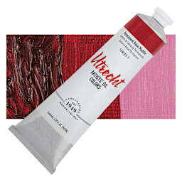 Utrecht Artists' Oil Paint - Permanent Rose Madder, 150 ml tube and swatch