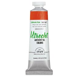Utrecht Artists' Oil Paint - Cadmium-Free Red Light, 37 ml