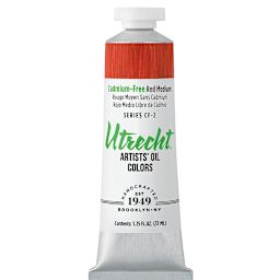 Utrecht Artists' Oil Paint - Cadmium-Free Red Medium, 37 ml tube