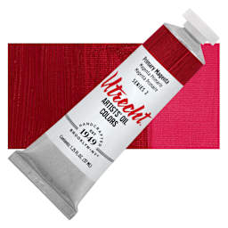 Utrecht Artists' Oil Paint - Primary Magenta, 37 ml tube with swatch