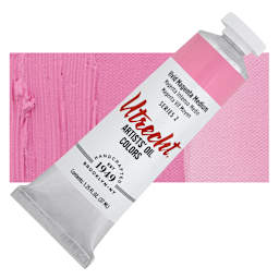 Utrecht Artists' Oil Paint - Vivid Magenta, 37 ml, Tube and swatch