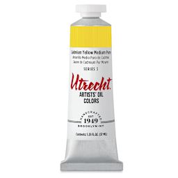 Utrecht Artists' Oil Paint - Cadmium Yellow Medium, 37 ml tube