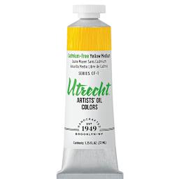 Utrecht Artists' Oil Paint - Cadmium-Free Yellow Medium, 37 ml tube