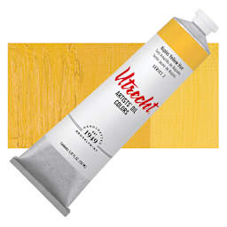 Utrecht Artists' Oil Paint - Naples Yellow Hue, 150 ml tube and swatch