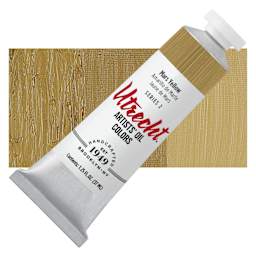 Utrecht Artists' Oil Paint - Mars Yellow, 37 ml tube and swatch