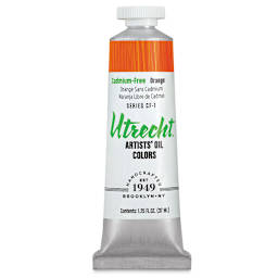 Utrecht Artists' Oil Paint - Cadmium-Free Orange, 37 ml