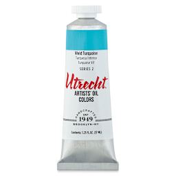 Utrecht Artists' Oil Paint - Vivid Turquoise Deep, 37 ml, Tube