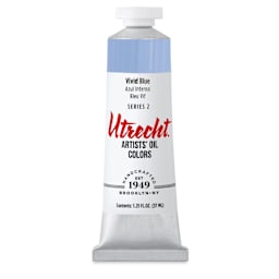 Utrecht Artists' Oil Paint - Vivid Blue, 37 ml tube