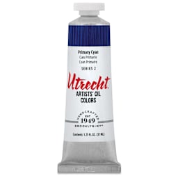 Utrecht Artists' Oil Paint - Primary Cyan, 37 ml tube
