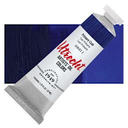 Utrecht Artists' Oil Paint - Primary Cyan, 37 ml tube with swatch