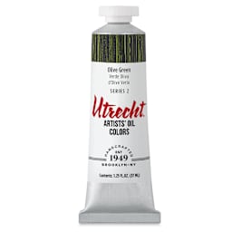 Utrecht Artists' Oil Paint - Olive Green, 37 ml tube