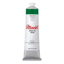 Utrecht Artists' Oil Paint - Brilliant Green, 150 ml tube