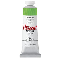 Utrecht Artists' Oil Paint - Yellow Green, 37 ml tube