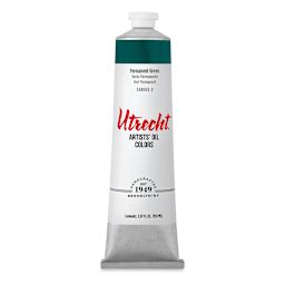 Utrecht Artists' Oil Paint - Permanent Green, 150 ml tube