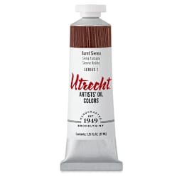 Utrecht Artists' Oil Paint - Burnt Sienna, 37 ml tube