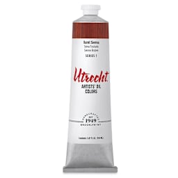 Utrecht Artists' Oil Paint - Burnt Sienna, 150 ml tube