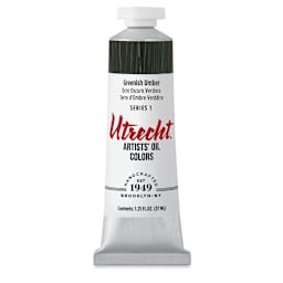 Utrecht Artists' Oil Paint - Greenish Umber, 37 ml tube