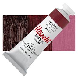 Utrecht Artists' Oil Paint - Alizarin Crimson, 37 ml tube and swatch