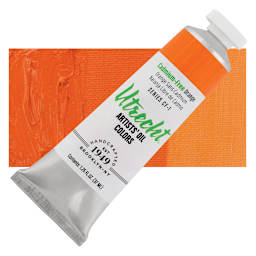 Utrecht Artists' Oil Paint - Cadmium-Free Orange, 37 ml and swatch