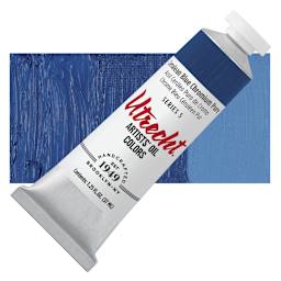 Utrecht Artists' Oil Paint - Cerulean Blue Chromium, 37 ml tube and swatch