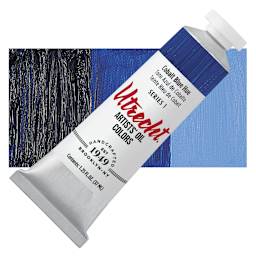 Utrecht Artists' Oil Paint - Cobalt Blue Hue, 37 ml tube and swatch
