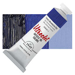 Utrecht Artists' Oil Paint - French Ultramarine, 37 ml tube and swatch