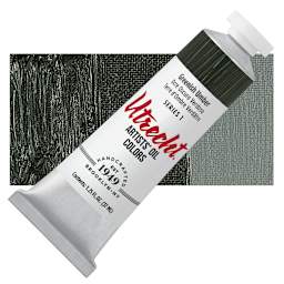 Utrecht Artists' Oil Paint - Greenish Umber, 37 ml tube and swatch