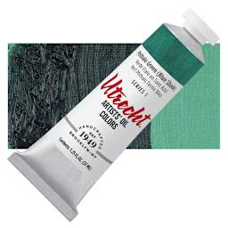 Utrecht Artists' Oil Paint - Phthalo Green Blue Shade, 37 ml tube and swatch
