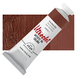 Utrecht Artists' Oil Paint - Terra Rosa Hue, 37 ml tube and swatch