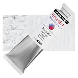 Georgian Water Mixable Oil - Titanium White, 37 ml tube and swatch