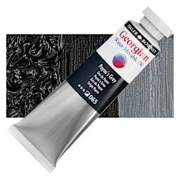 Georgian Water Mixable Oil - Payne's Grey, 37 ml tube and swatch