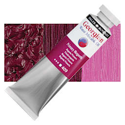 Georgian Water Mixable Oil - Primary Magenta, 37 ml tube and swatch
