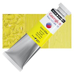 Georgian Water Mixable Oil - Lemon Yellow, 37 ml tube and swatch
