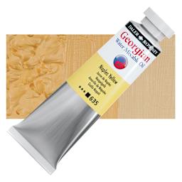 Georgian Water Mixable Oil - Naples Yellow, 37 ml tube and swatch