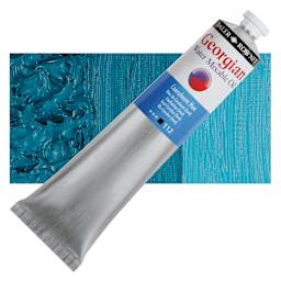 Georgian Water Mixable Oil - Coeruleum Hue, 200 ml tube and swatch