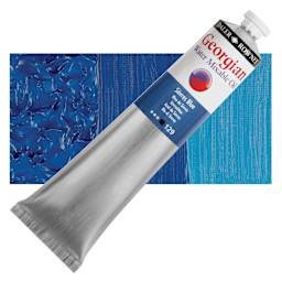 Georgian Water Mixable Oil - Sevres Blue, 200 ml tube and swatch