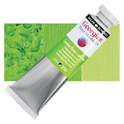 Georgian Water Mixable Oil - Cinnabar Green Light Hue, 37 ml tube and swatch