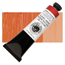 Daniel Smith Water-Soluble Oil - Cadmium Orange Hue, 37 ml Tube and swatch