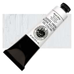 Daniel Smith Water-Soluble Oil - Mixed White, 37 ml Tube and swatch