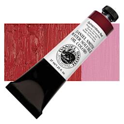 Daniel Smith Water-Soluble Oil - Quinacridone Red, 37 ml Tube and swatch