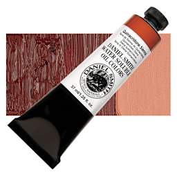 Daniel Smith Water-Soluble Oil - Quinacridone Sienna, 37 ml Tube and swatch