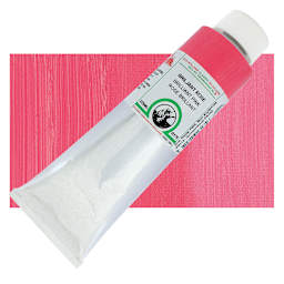 Old Holland Classic Oil Color - Brilliant Pink, 225 ml tube and swatch