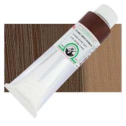 Old Holland Classic Oil Color - Brown Ochre Deep, 225 ml tube and swatch