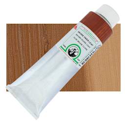 Old Holland Classic Oil Color - Brown Ochre Light, 225 ml tube and swatch