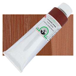 Old Holland Classic Oil Color - Burnt Sienna, 225 ml tube and swatch