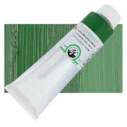 Old Holland Classic Oil Color - Chromium Oxide Green, 225 ml tube and swatch