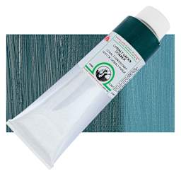 Old Holland Classic Oil Color - Cobalt Green Deep, 225 ml tube and swatch